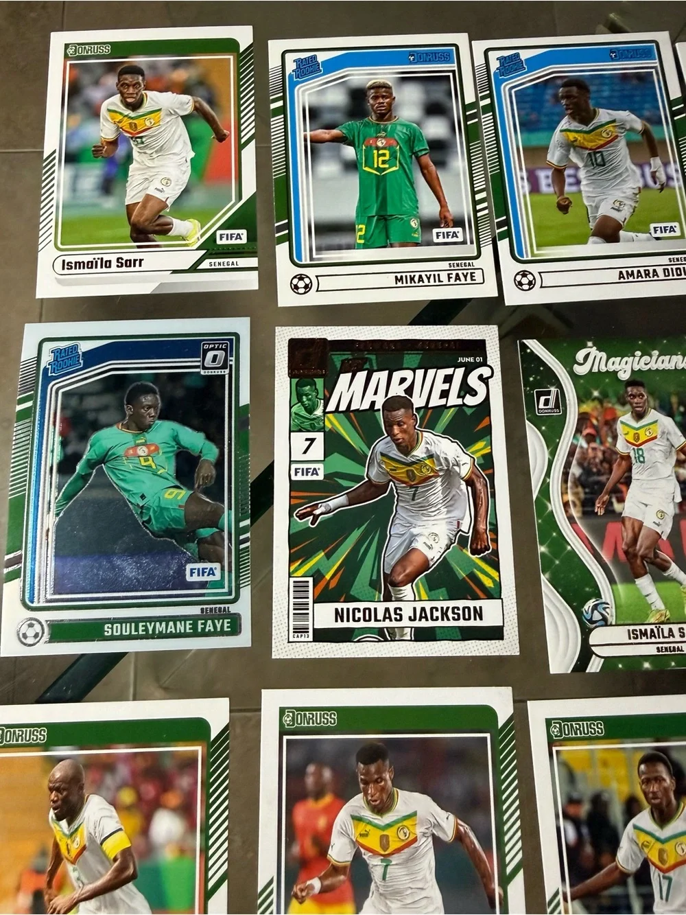 14 Senegal National Team soccer card lot FIFA World Cup Monopoly